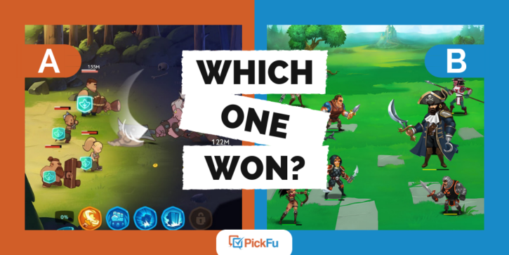 which one won pickfu mobile games