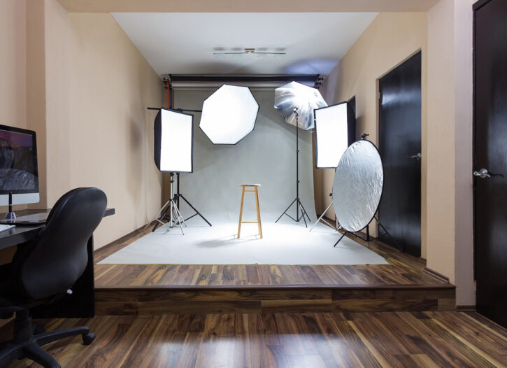 home office photography studio lighting