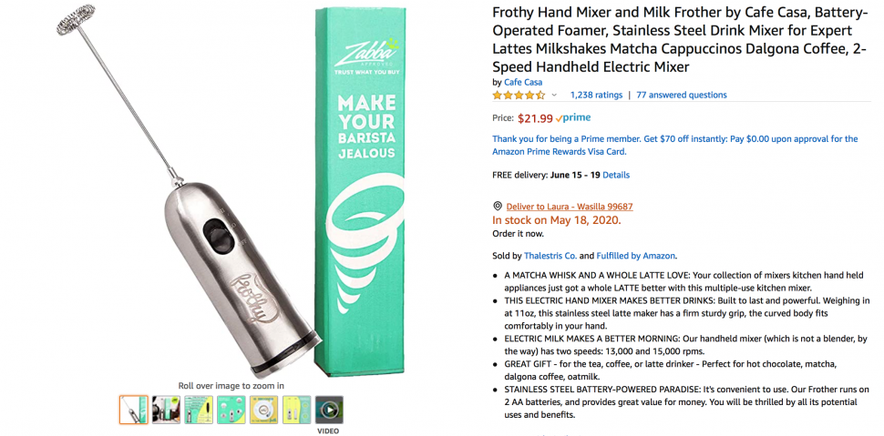 latte-frother-Amazon-product-description