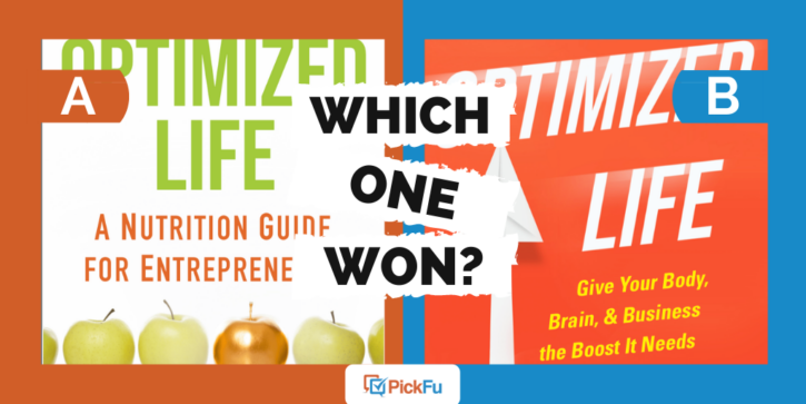 Which One Won: choosing a book cover for a nutrition guide for entrepreneurs