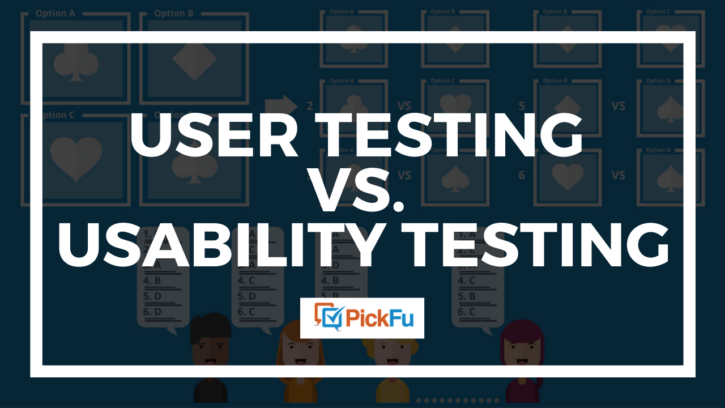 user testing vs. usability testing