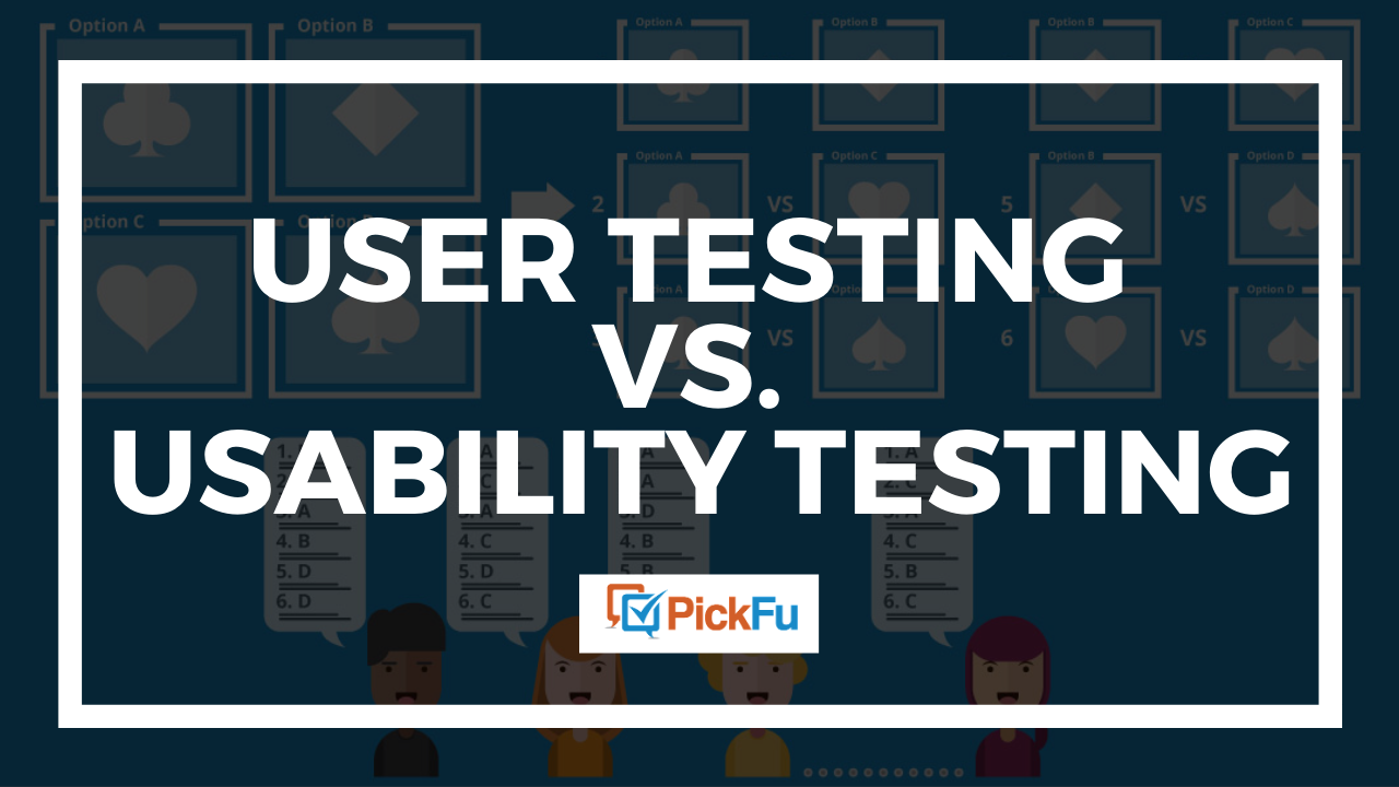 user research vs usability testing