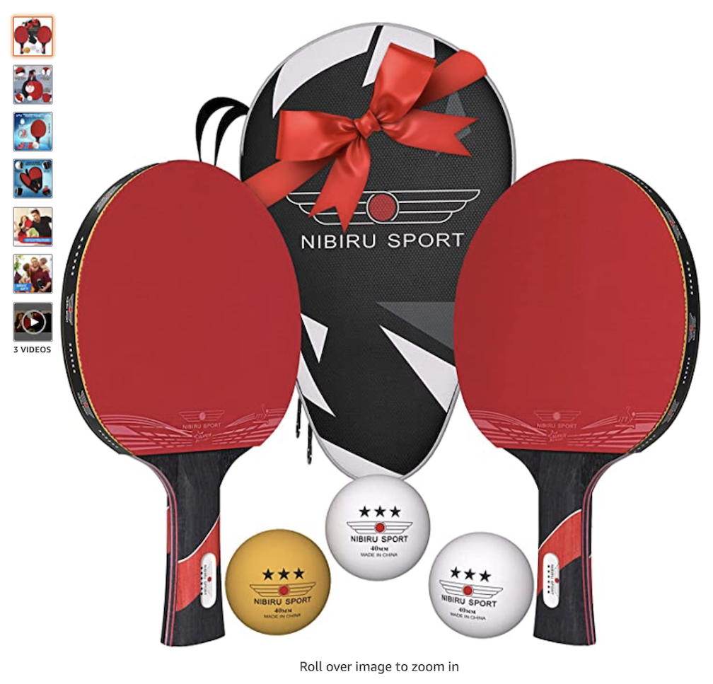 A ping pong set for sale on Amazon 