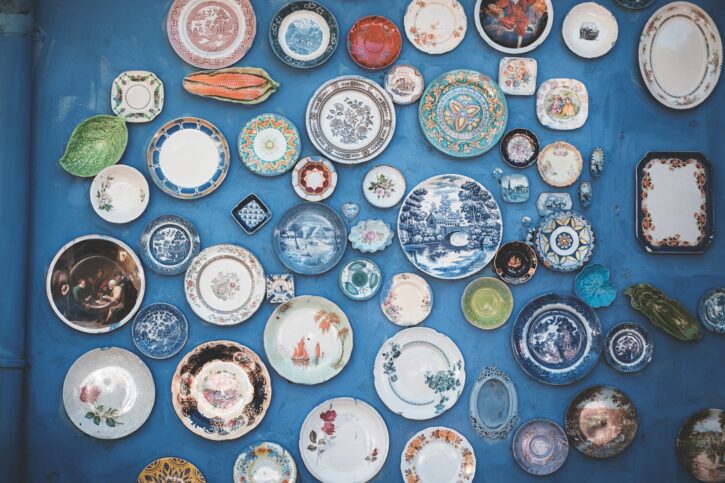 Assortment of antique plates